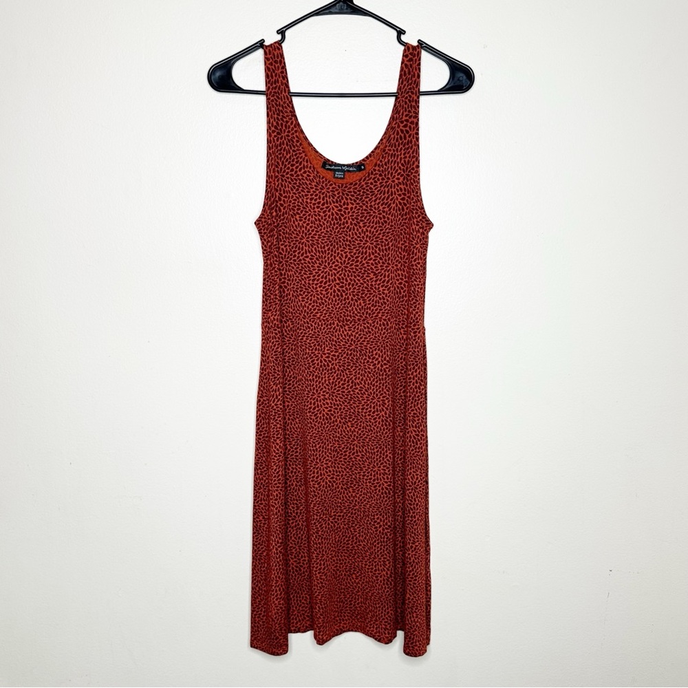 Gudrun Sjoden Red‎ Orange Patterned Tank Dress size Small